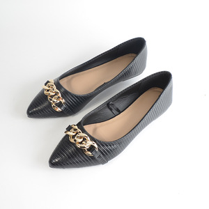 Chaussure de travail formelle pour <span class=keywords><strong>femme</strong></span>, <span class=keywords><strong>mocassin</strong></span> classique bleu marine, <span class=keywords><strong>ballerine</strong></span> uniforme pour <span class=keywords><strong>femme</strong></span>, chaussure Mtb faite à la main - Product Image 3