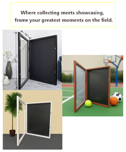 Vitrine murale grand format pour maillot <span class=keywords><strong>de</strong></span> sport, avec charnière et fermeture magnétique, pour objets <span class=keywords><strong>de</strong></span> collection <span class=keywords><strong>de</strong></span> basketball et football - Product Image 1