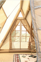 Tente de camping gonflable imperméable en tissu Oxford, grand abri robuste pour le camping en plein air en groupe ou en famille