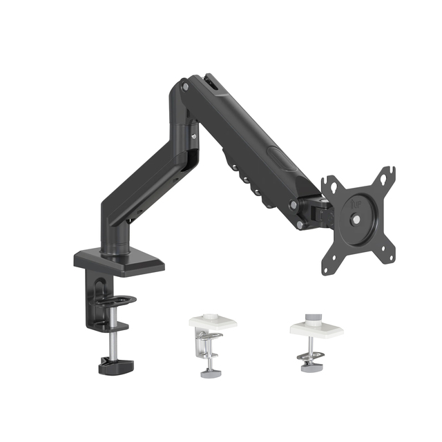 Gas Spring Monitor Arm Desk Mount with 90 Tilt Fully Adjustable 32 Inches Compatible New