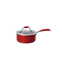 Ensemble de casseroles en acier inoxydable 304 tri-couches non revêtu, série rouge, compatible gaz et induction, poêle de cuisson neuf