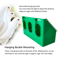 Mangeoire et abreuvoir pour pigeons Yyc en plastique à 1, 2 ou 3 trous pour cage à oiseaux - En vente
