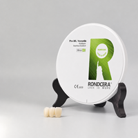 Bloc de zircone Rondcera MDR pour transformation et durcissement, haute résistance aux chocs, pour la fabrication de couronnes et bridges molaires postérieurs en laboratoire dentaire