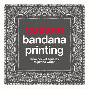 Bandana personnalisée : Créez votre propre motif pour événements spéciaux, mariages ou cadeaux d'entreprise en gros - Product Image 1