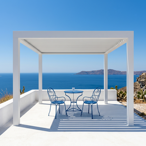 Pergola Solare Sweet Home in Alluminio con Tetto Retrattile Motorizzato, Gazebo con Illuminazione LED, Impermeabile, Ombreggiante per <span class=keywords><strong>Giardino</strong></span> - Product Image 3