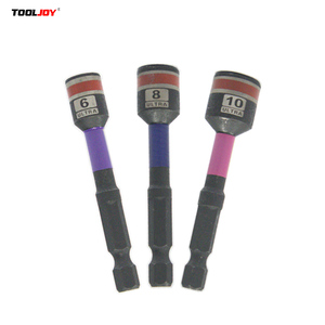 طقم مفاتيح ربط مغناطيسية 6/8/10 مم مع حلقة ملونة للمثقاب الكهربائي من TOOLJOY - Product Image 2