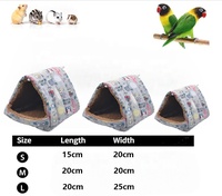Hamac d'hiver de luxe en peluche pour oiseaux, plateforme chaude, pour perruches et autres oiseaux de petite taille, nid en polyester, niche d'extérieur suspendue, vente en gros