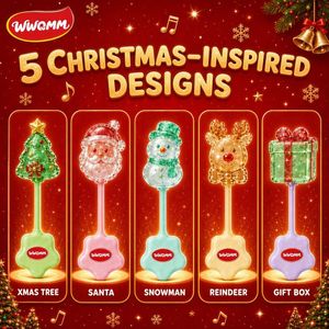 Boîte mystère musicale de Noël en forme de <span class=keywords><strong>sucette</strong></span>, bonbons durs à thème de Noël, 1 pièce par boîte pour enfants, cadeau surprise pour fête de Noël - Product Image 2