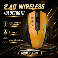 Nouvelle mise à jour, souris sans fil ultra-mince 3D mini USB, silencieuse, 2,4 G, 1600 DPI, jaune, souris sans fil externe, souris sans fil pour ordinateur portable