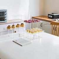 Support de présentation de cupcakes/desserts en acrylique amovible, support à étages pour buffet, pour mariage, fête, pause thé, banquet, service de restaurant