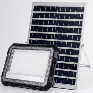 Solar LED <b>Flood</b> <b>Light</b> 60W IP66 Outdoor Garden Lighting 170 Beam Angle Remote Control 6000K Daylight ABS Body CE Certified - Product Image 1