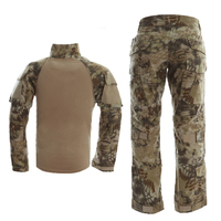 Uniforme de camouflage G3 Ensemble de combinaisons de grenouilles Multicam Chemises tactiques d'entraînement en plein air Pantalons Genouillères Vêtements tactiques Uniforme