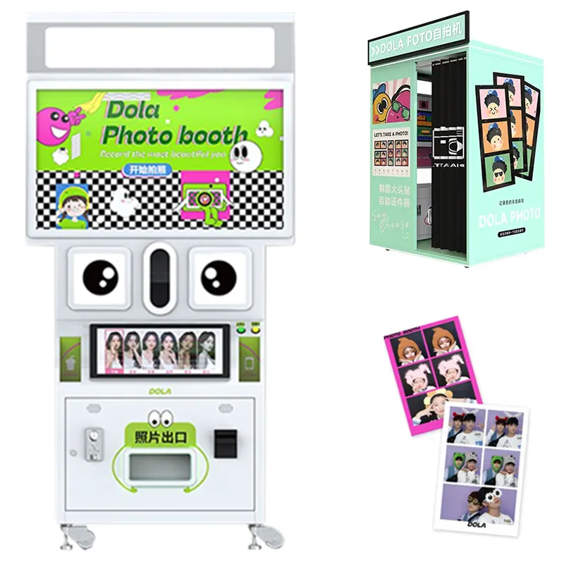 2400W Canno-s Camera 1500D Photobooth Machine Korean Photo Booth Photobooth Remove Background video Camera PhotoBooth