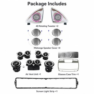 Kit d'éclairage d'ambiance pour <span class=keywords><strong>Mercedes</strong></span> <span class=keywords><strong>Classe</strong></span> E W213, tweeter rotatif 4D, éclairage de cadre de grille d'<span class=keywords><strong>a</strong></span>ération, 17 LED RGB, amélioration de l'intérieur, 2016-2023 - Product Image 2