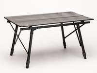 Table de pique-nique pliable en aluminium portable, légère, pour le camping, le travail en extérieur, finition résistante aux UV, design moderne