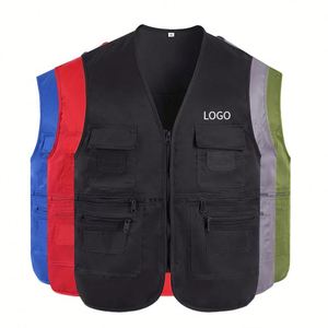 Chalecos Personalizados con Logotipo para Hombre, Chalecos Multibolsillos para Exteriores, Pesca, Voluntariado, Seguridad, Trabajo, Fotografía, Tácticos - Product Image 1