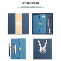 Coffret cadeau d'entreprise - Carnet personnalisé pour cadeaux promotionnels d'entreprise, réunions, événements, souvenir de luxe