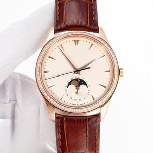 Reloj mecánico automático de oro rosa de alta calidad con caja completamente adornada con diamantes y cristal de zafiro para hombre y mujer - Product Image 2