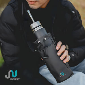 Termo de Acero Inoxidable 100% para <span class=keywords><strong>Mate</strong></span>, Color Verde Militar/Amarillo, con Filtro y Bombilla - Product Image 1