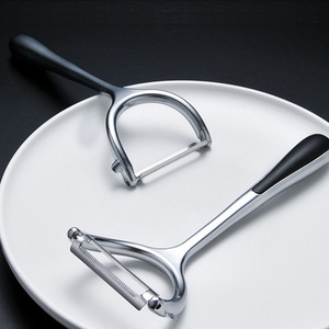 Stainless Steel Peeler 2 Pieces Multi Function Kitchen Fruit Vegetable Peeler Thickened Household Tool - Product Image 2