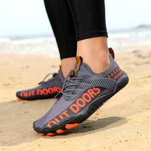 Chaussures d'eau d'extérieur à bout fermé, dessus en maille, semelle extérieure en caoutchouc antidérapante, unisexe, été, plage, fitness, pêche, natation - Product Image 4