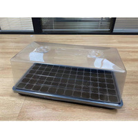 Plateau de plantation de semis en plastique à 72 cellules Plateau de germination de graines de pépinière avec dôme