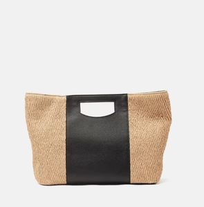 Top luxury leather women's <b>bag</b>, straw <b>bag</b>, custom logo handbag - Product Image 2