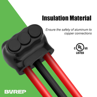 Connecteur de câblage multi-prises isolé homologué UL BAREP, entrée simple côté, 14-4 AWG, raccord cuivre-aluminium pour câblage de panneaux solaires