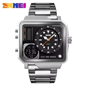 <span class=keywords><strong>SKMEI</strong></span> <span class=keywords><strong>1392</strong></span> luxe hommes montre-bracelet à Quartz étanche lumineux Date chronographe en acier inoxydable bande pour les sports d'affaires 41mm chaud - Product Image 6