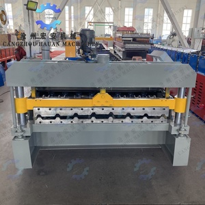 High-rise Building Color Steel Fireproof Roof <b>Tile</b> Processing Full-automatic PLC-controlled Roll Forming Machine with Motor Pump - Product Image 4