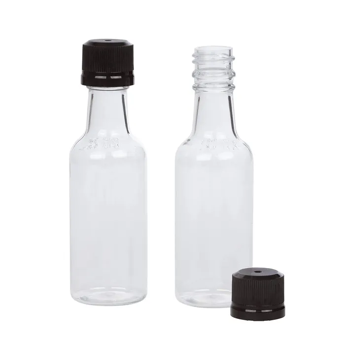 ミニ酒ボトル50mlミニ空のプラスチックアルコールショットボトル