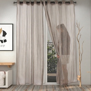 Cortinas de protección EMF 100% bloques de fibra de plata RF EMI 5G radiación térmica Blackout estilo moderno personalizable ojal superior - Product Image 4