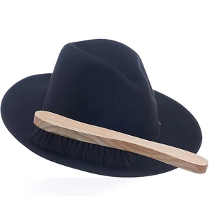 Распродажа, щетка для шляпы, щетинки из конского волоса, твердая древесина, безопасная и прочная щетка для ухода за шляпой - Product Image 5