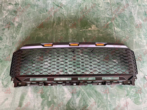 ตะแกรงตาข่ายสีดำด้านสำหรับรถ <span class=keywords><strong>Ford</strong></span> F150 F-150 <span class=keywords><strong>Raptor</strong></span> 2021 <span class=keywords><strong>2022</strong></span> 2023 W/ตัวอักษรในตัว3สีเหลืองอำพันตะแกรงแข่งด้านหน้า - Product Image 2