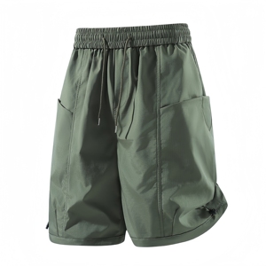 Shorts de travail pour hommes, dernière collection été, coupe slim, poches à rabat, style décontracté et sportif - Product Image 4