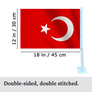 <span class=keywords><strong>Drapeau</strong></span> de voiture de turquie turc turc TR pays nationaux <span class=keywords><strong>drapeau</strong></span> automatique avec conception de clip de fenêtre fait drapeaux de voiture décor Bagetu - Product Image 2