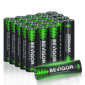 Paquete de 24 Pilas Recargables AA de 1.2V NIMH de 2800mAh para Juguetes y Controles Remotos, Níquel Metal Hidruro (Ni-MH), Éxito de Ventas - Product Image 1