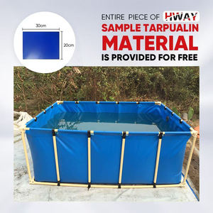 Réservoirs <span class=keywords><strong>d</strong></span>'<span class=keywords><strong>eau</strong></span> de pisciculture pliables et épais pour bricolage Aquarium rectangulaire en PVC pour pisciculture - Product Image 3