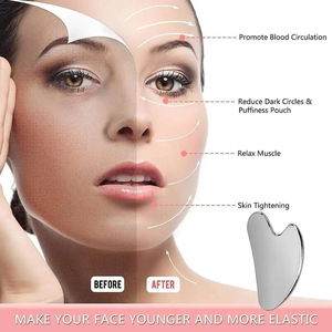 Herramienta Gua Sha en Forma de Corazón de Acero Inoxidable Pulido, Tabla de Masaje para Deportes y Entretenimiento, Directo del Fabricante - Product Image 4