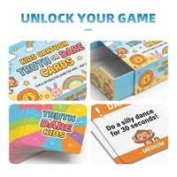 Jeu de cartes personnalisé de luxe pour couples, avec un cœur noir mat doux au toucher, jeu de vérité ou de défi romantique pour les relations sociales
