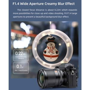 Objectif grand angle à focale fixe Viltrox 13 mm F1.4 à mise au point automatique et grande ouverture pour appareils photo Fuji X Mount XT3 XT4 Xpro3 <span class=keywords><strong>XS10</strong></span> - Product Image 4