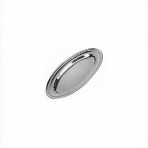 Vassoio ovalado Inox (50cm) Cromo brillante 1100050 - Product Image 2
