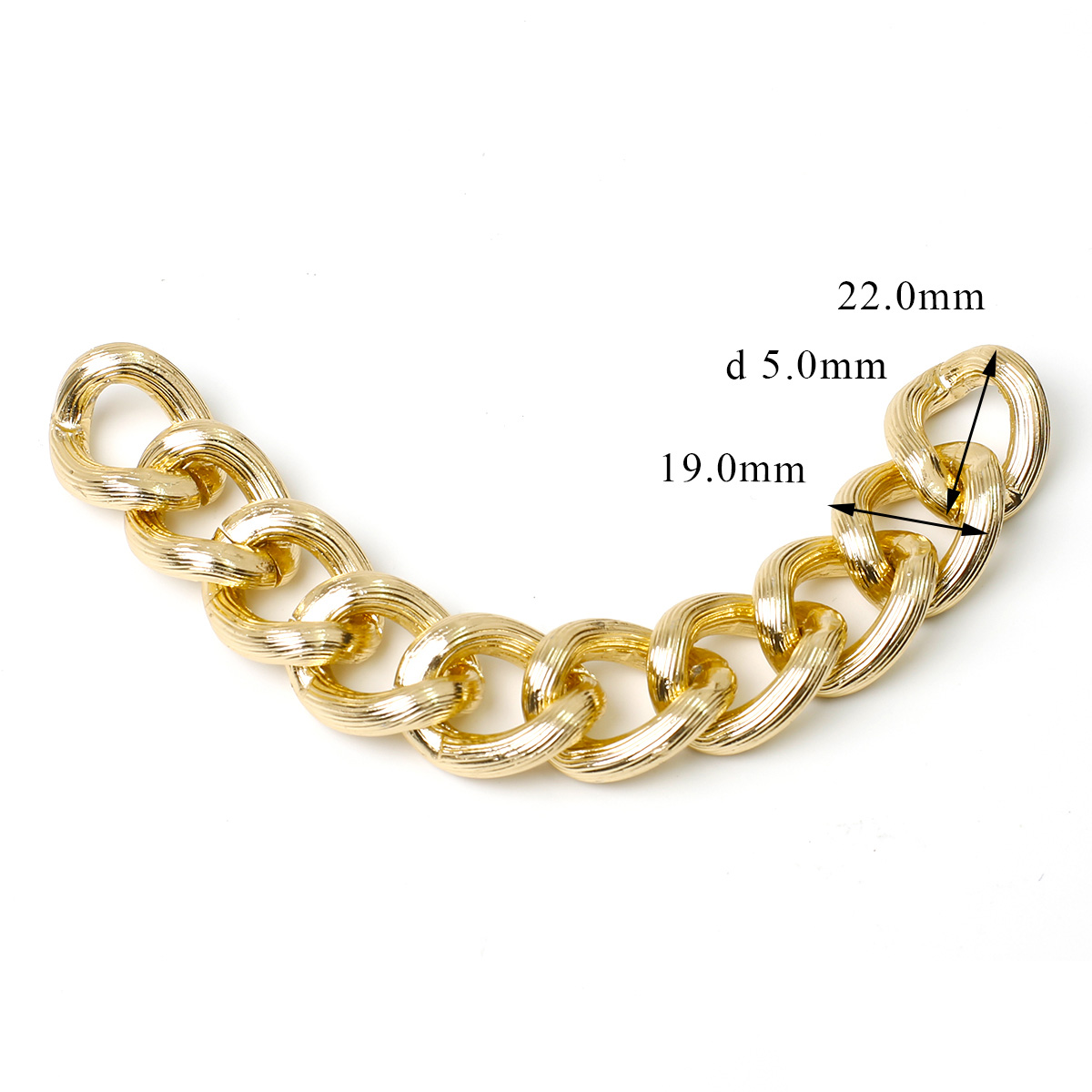 Высококачественные модные части сумок, алюминиевая цепочка, золотая металлическая цепочка для сумок, аксессуары