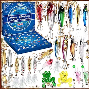 Calendrier <span class=keywords><strong>de</strong></span> l'Avent avec leurres <span class=keywords><strong>de</strong></span> pêche : Cadeau idéal pour le compte à rebours <span class=keywords><strong>de</strong></span> Noël pour les adolescents et les papas, idée <span class=keywords><strong>de</strong></span> cadeau pour le bas <span class=keywords><strong>de</strong></span> l'arbre. - Product Image 3