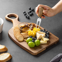 Keuken snijplank van massief hout voor steak, brood, babyfruit, creatief paar, acaciahouten snijplank