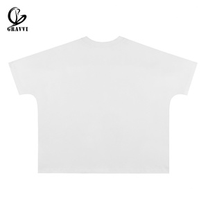 T-shirt en velours 100% coton surdimensionné de haute qualité GRAVVI avec motif personnalisé de la Statue de la Liberté, streetwear, art graphique pour hommes - Product Image 2