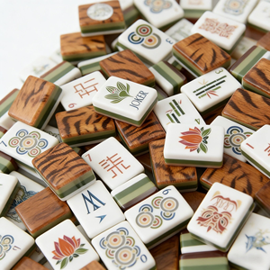 Diseño Gratuito, Mahjong Acrílico Multicapa Personalizado, Fichas de Mahjong de Lujo Modernas, Plegables y Portátiles, Color Rojo Americano - Product Image 6