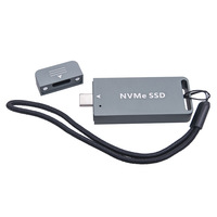 Boîtier de disque dur M.2 SSD 2230 2242 vers Type-C, transmission 10 Gbit/s, NVMe NGFF double usage, en alliage d'aluminium gris