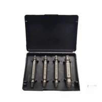 4 pièces ensemble d'extracteur de vis utilisation pour robinet endommagé Triangle Valve boulon glissement filetage outil pilote Bit Double tête vis fil dissolvant