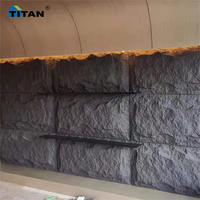 Pierre PU Polyuréthane Pierre Artificielle Piedra Pu Para Pared Extérieur Ignifuge Faux Panneaux Muraux Pu Rock Placage
